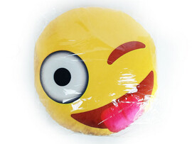 Подушка-игрушка Смайл язык 48*48см SML-005 доставка оптом в Донецк