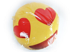 Подушка-игрушка Смайл влюбленный 48*48см SML-009 доставка оптом в Донецк