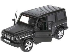 Машина металл. Mercedes-Benz G-Class матов. 12 см, дв., багаж., черный. Технопарк