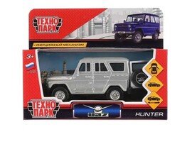 Машина металл. УАЗ Hunter 12 см, дв., багаж., инерц., серебр. Технопарк