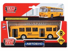 Машина металл. ЛИАЗ Автобус 15 см, дв., инерц. Технопарк
