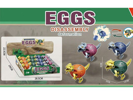 Конструктор-скрутка "Динозавр в яйце" 12 см JJ905 доставка оптом в Донецк