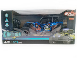 Машина на р/у (аккум., заряд от USB, свет, прорезиненные колеса) 36*20*17 см в кор. UJ99-P268 доставка оптом в Донецк