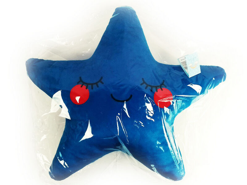 Донецк игрушка оптом Подушка-игрушка Звезда синяя 45х45см DLS-007