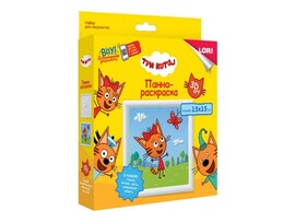 Раскраска-панно 3D «Три кота. Карамелька и бабочка" доставка оптом в Донецк