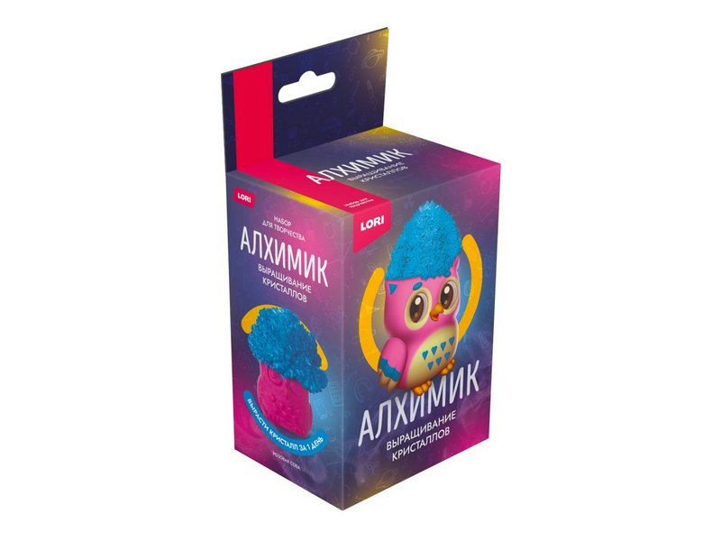 Донецк игрушка оптом Выращивание кристаллов «Животные» розовая сова