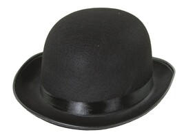 Шляпа Котелок, фетр, черный.
