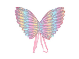 Карнавальные крылья Ангел 34*25 см, нежная радуга, металлик