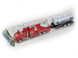 Пожарная 16 см инерц. с прицепом в пак. 8803-11 доставка оптом в Донецк