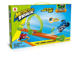 Трек кольцевой 76*11,5*22 см с мотоциклом в кор. 80316 доставка оптом в Донецк