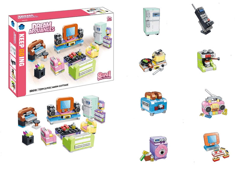 Донецк игрушка оптом Конструктор для девочек 751 дет. в кор. BB018