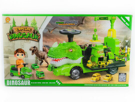 Толокар «Дино» с треком на бат.(свет,звук)52*25*31см в кор. ZH918 (绿色） доставка оптом в Донецк