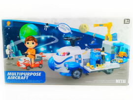 Толокар «Космический» с треком на бат.(свет,звук)52*25*31см в кор. ZH927红色 доставка оптом в Донецк