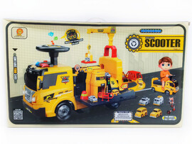 Толокар «Строительный» с треком на бат.(свет,звук) 52*25*31см в кор. ZH913 доставка оптом в Донецк