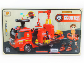 Толокар «Пожарный» с треком на бат.(свет,звук)52*25*31см в кор. ZH914 доставка оптом в Донецк