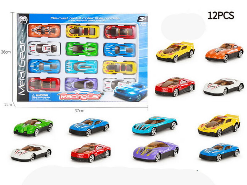 Донецк игрушка оптом Набор машин металл. 7 см 12 шт в кор. LA-053