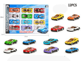 Набор машин металл. 7 см 12 шт в кор. LA-053 доставка оптом в Донецк