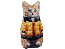 Мягкая игрушка-антистресс «КОТ В ЖЕЛТОЙ КУРТОЧКЕ» 30 см МТ30031 доставка оптом в Донецк