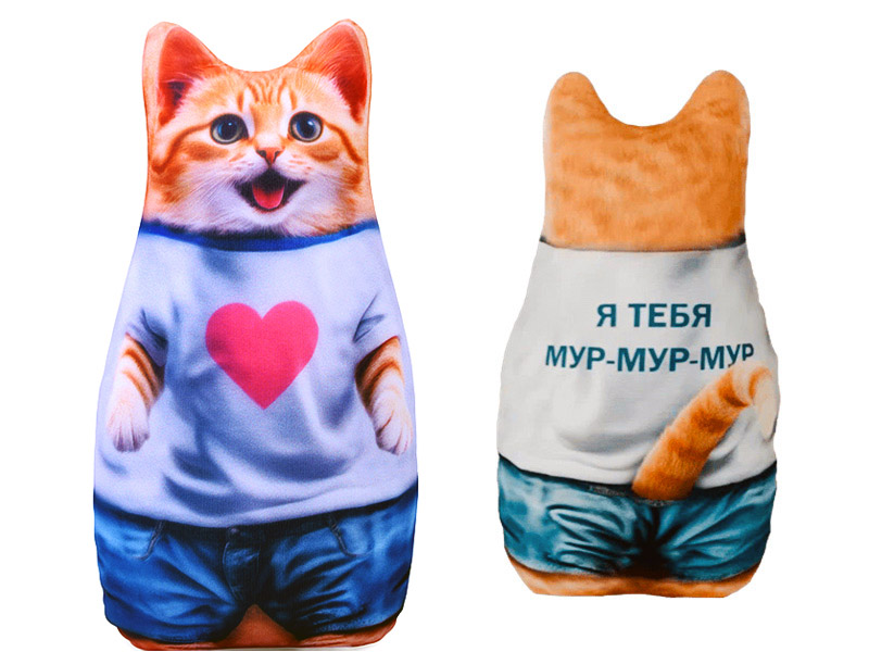 Донецк игрушка оптом Мягкая игрушка-антистресс «КОТ МУР МУР» 30 см МТ30035