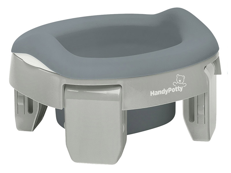 Дорожный горшок HandyPotty серый, с универс. вкладкой. HP-255GG