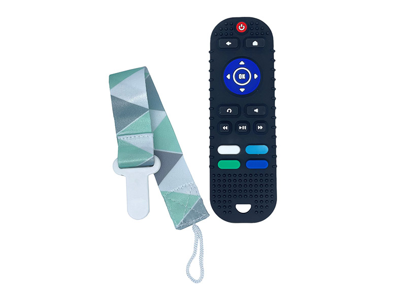 Силиконовый прорезыватель «Пульт от телевизора» с держателем. Арт. RTVP-001