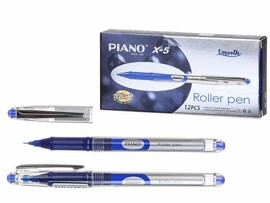 Ручка роллер PIANO X-5, 0.5 мм, синяя (кратно 12)