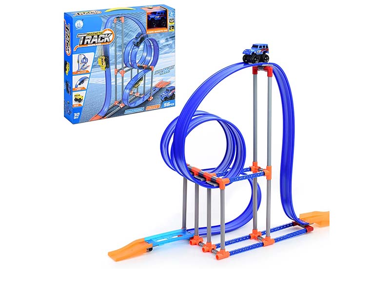 Донецк игрушка оптом Трек кольцевой 32*70*62 см 56 дет. с машинкой в кор. 679-616B