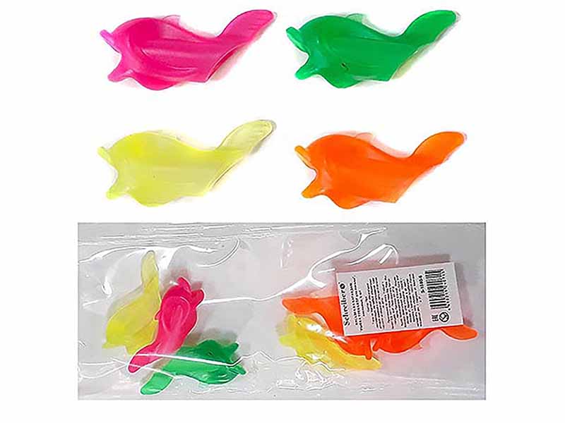 Ластик-тренажер Рыбка, 6 шт., цв. в ассорт.