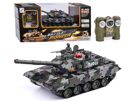 Танк 32 см на р/у (аккум., заряд от USB, свет, звук, пар) 50*22*14 см в кор. 778-7 доставка оптом в Донецк