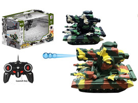 Танк 20 см на р/у на бат. (свет, стреляет орбизами) 26*18*14 см в кор. RD085 доставка оптом в Донецк