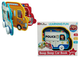 Музыкальная игрушка-книжка "Автобус" на бат. (свет, звук) 25*21*6 см в кор. 35886 доставка оптом в Донецк