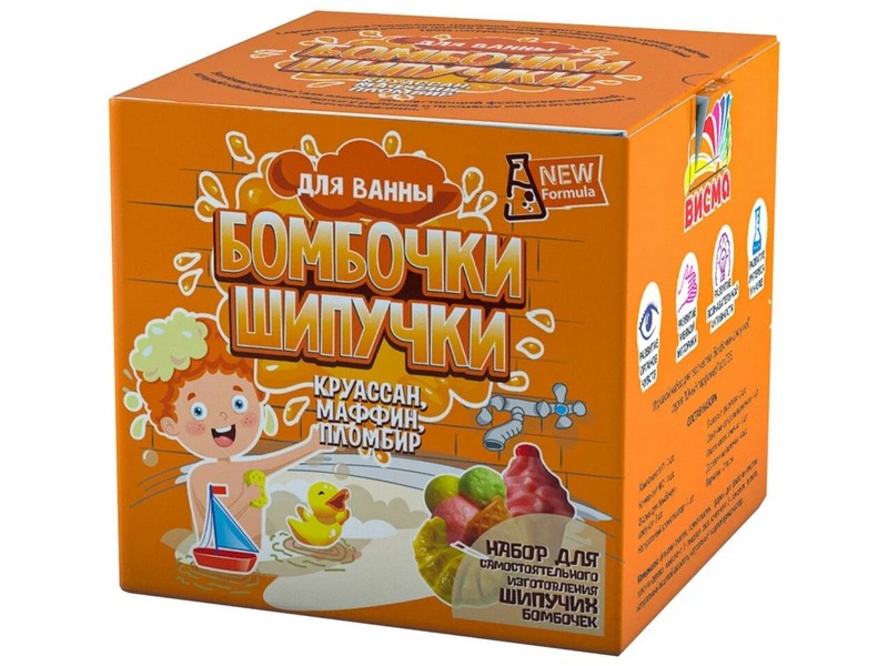 Донецк игрушка оптом Бомбочки-шипучки "Круассан, маффин, пломбир"