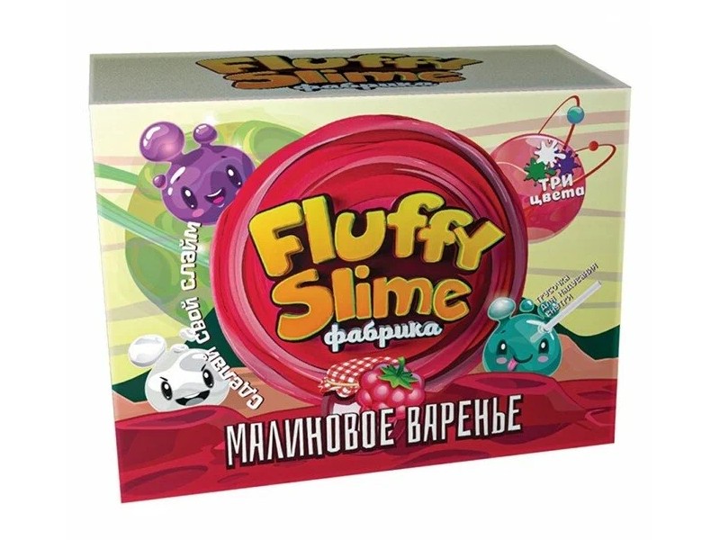 Донецк игрушка оптом Набор для изготовления слаймов «Флаффи-слайм» малиновое варенье
