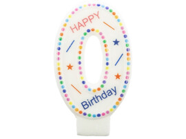 Свеча для торта цифра «0» (парафин) 4*7 см 90465 доставка оптом в Донецк