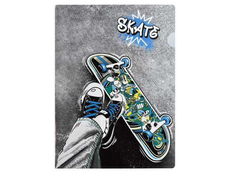Донецк игрушка оптом Папка-уголок А4 для документов «СКЕЙТ» (пластик)