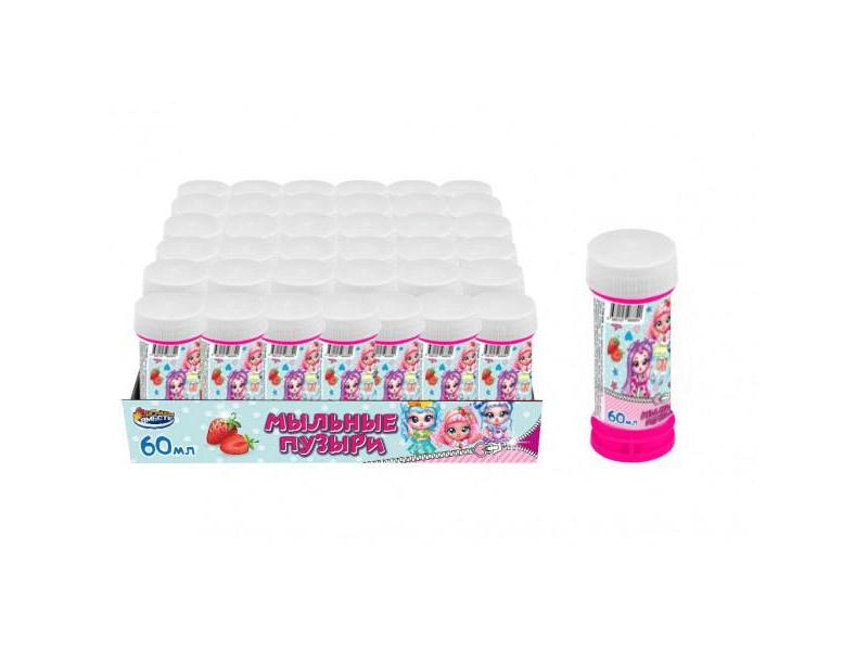 Донецк игрушка оптом Мыльные пузыри «Куклы-модницы» 60 мл 36шт/уп 01056-60ЭК