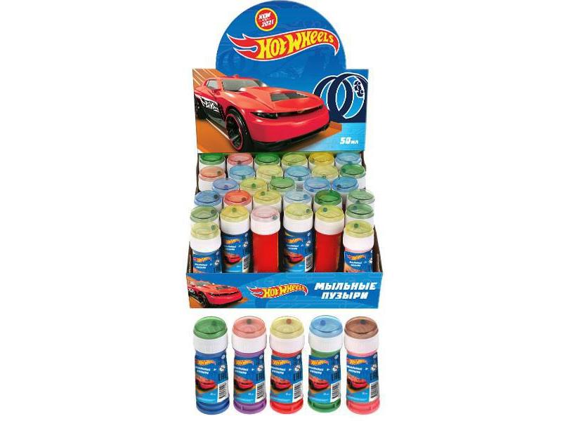 Донецк игрушка оптом Мыльные пузыри «Хот вилс» 60 мл 36шт/уп 01047-60ЭД