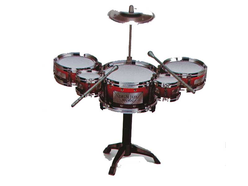 Барабаная установка "Звезда" 5 барабанов, 2 палочки, 1 тарелка. Арт. 3506