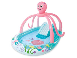 Игровой центр «ДРУЖЕЛЮБНЫЙ ОСЬМИНОГ» с горкой и фонтаном 234*183*150см 56138NP доставка оптом в Донецк