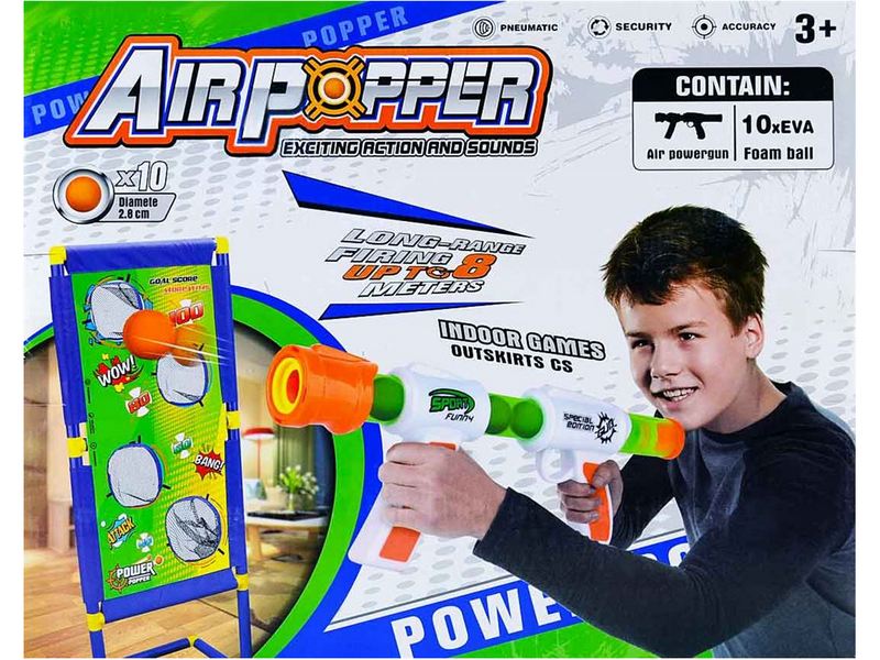 Донецк игрушка оптом Автомат с мягкими шариками и мишенью 42*20*10 см в кор. 777-710H