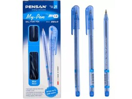 Ручка шариковая "MY-PEN " прозрачный корпус 1 мм СИНЯЯ (25шт/уп) доставка оптом в Донецк