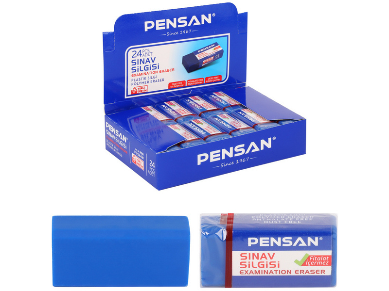 Донецк игрушка оптом Ластик "Pensan" прямоугольный синий (24шт/уп)