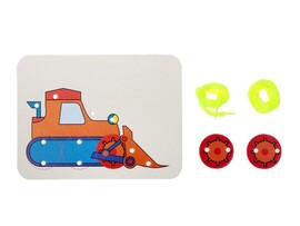 Шнуровка-раскраска "Бульдозер" доставка оптом в Донецк