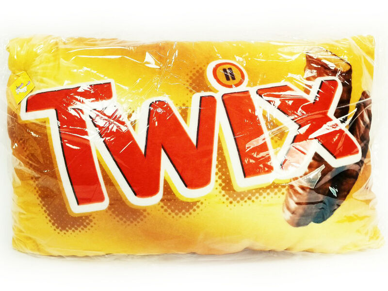 Донецк игрушка оптом Подушка-игрушка Твикс 49*29см SKL-003