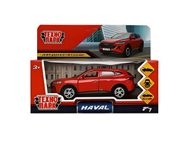 Машина металл. Haval F7 12 см, дв., багаж., инерц., красн, в кор. Технопарк