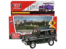 Технопарк. Машина "UAZ HUNTER" металл. инерц. 12 см (открыв. двери, багажник) черный доставка оптом в Донецк
