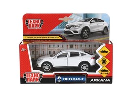 Технопарк. Машина "RENAULT" металл. инерц. 12 см (открыв. двери, багажник) белый доставка оптом в Донецк
