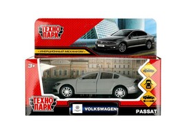 Технопарк. Машина "VOLKSWAGEN PASSAT" металл. инерц. 12 см (открыв. двери, багажник) темно-серый доставка оптом в Донецк