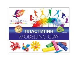 Пластилин ЛУЧ "Классика" 40 цв.