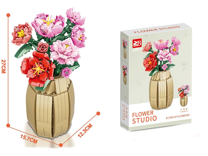 Конструктор "Букет цветов" 550 дет., в кор. Арт. 9114